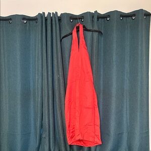 Banana Republic Vibrant Coral Halter Dress